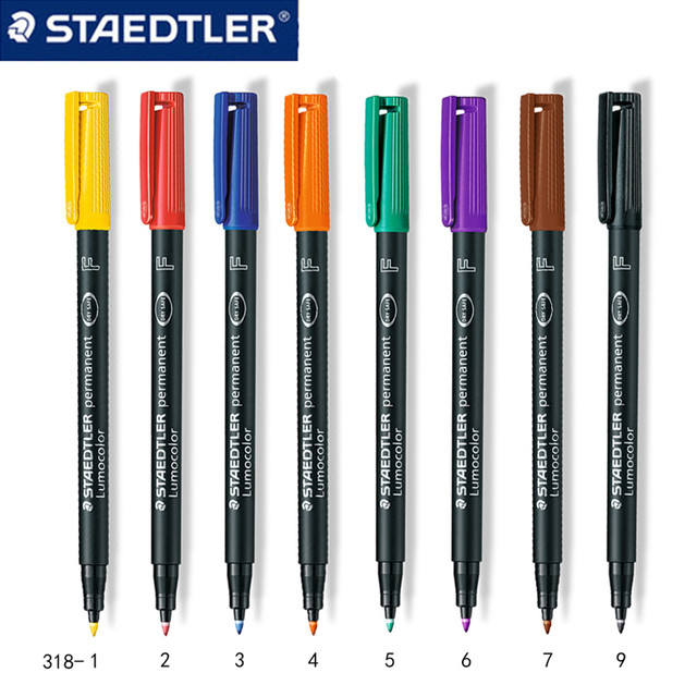 3pcs Staedtler 318 F Colored Art Marker Pen Oil Ink Marker